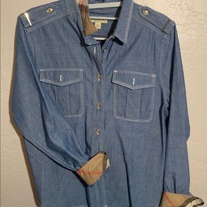 Burberry Women’s Denim Button Down